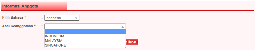 form pendaftaran bisnis kopi shuang hor